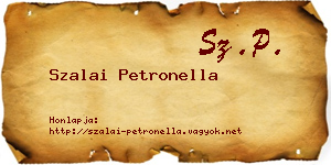 Szalai Petronella névjegykártya